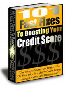 101 Fast Fixes to Boosting Your Credit Score PLR eBook