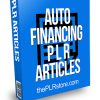 Auto Financing PLR Articles