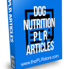 Dog Nutrition PLR Articles