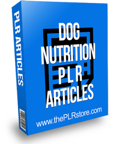 Dog Nutrition PLR Articles