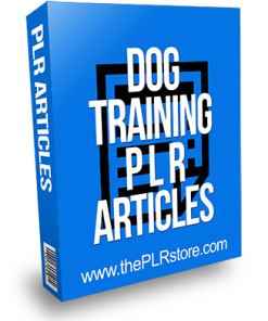 Dog Training PLR Articles