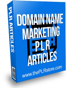 Domain Name Marketing PLR Articles