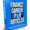 Finance Career PLR Articles