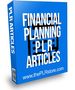 Financial Planning PLR Articles