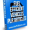 fuel efficient vehicles plr articles