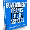 Government Grants PLR Articles