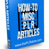 How-To Misc PLR Articles