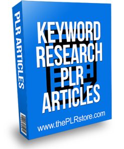 Keyword Research PLR Articles