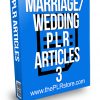 Marriage Wedding PLR Articles 3