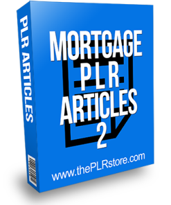 Mortgage PLR Articles 2