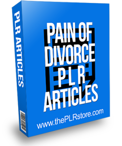 Pain of Divorce PLR Articles