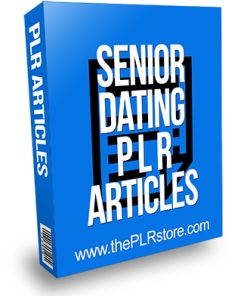 Senior Dating PLR Articles