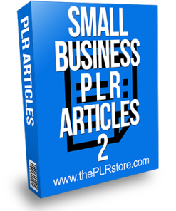 Small Business PLR Articles 2