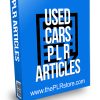 Used Cars PLR Articles