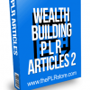 Wealth Building PLR Articles 2