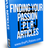 Finding Your Passion PLR Articles