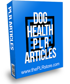 Dog Health PLR Articles