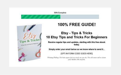 Etsy Profits Ebook and Videos MRR