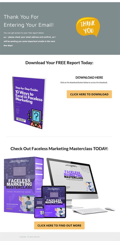 Faceless Marketing Ebook and Videos MRR