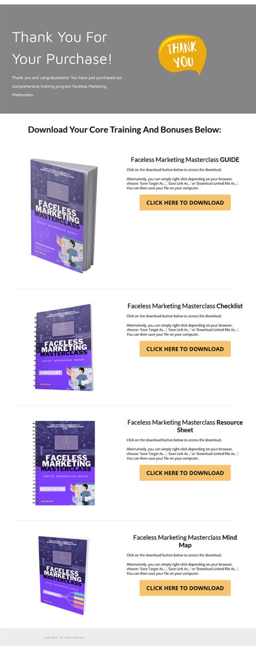 Faceless Marketing Ebook and Videos MRR