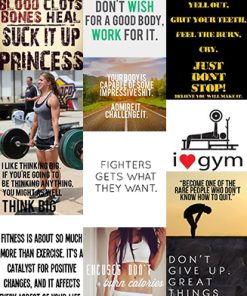 Fitness Quotes PLR Graphics Vol 46