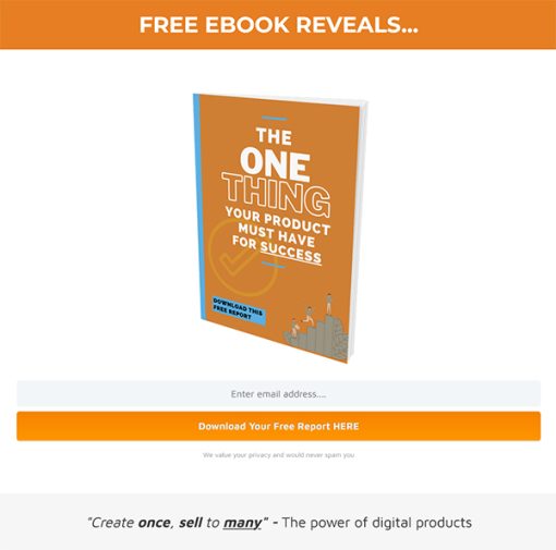 The One Thing Product Needs for Success MRR Report