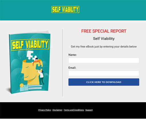 Self Viability Ebook MRR Squeeze Page