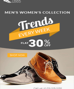 Footwear Vertical Ads Templates PLR Graphics