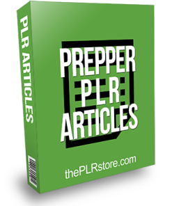 Prepper PLR Articles