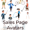 Sales Page Avatars PLR Graphics